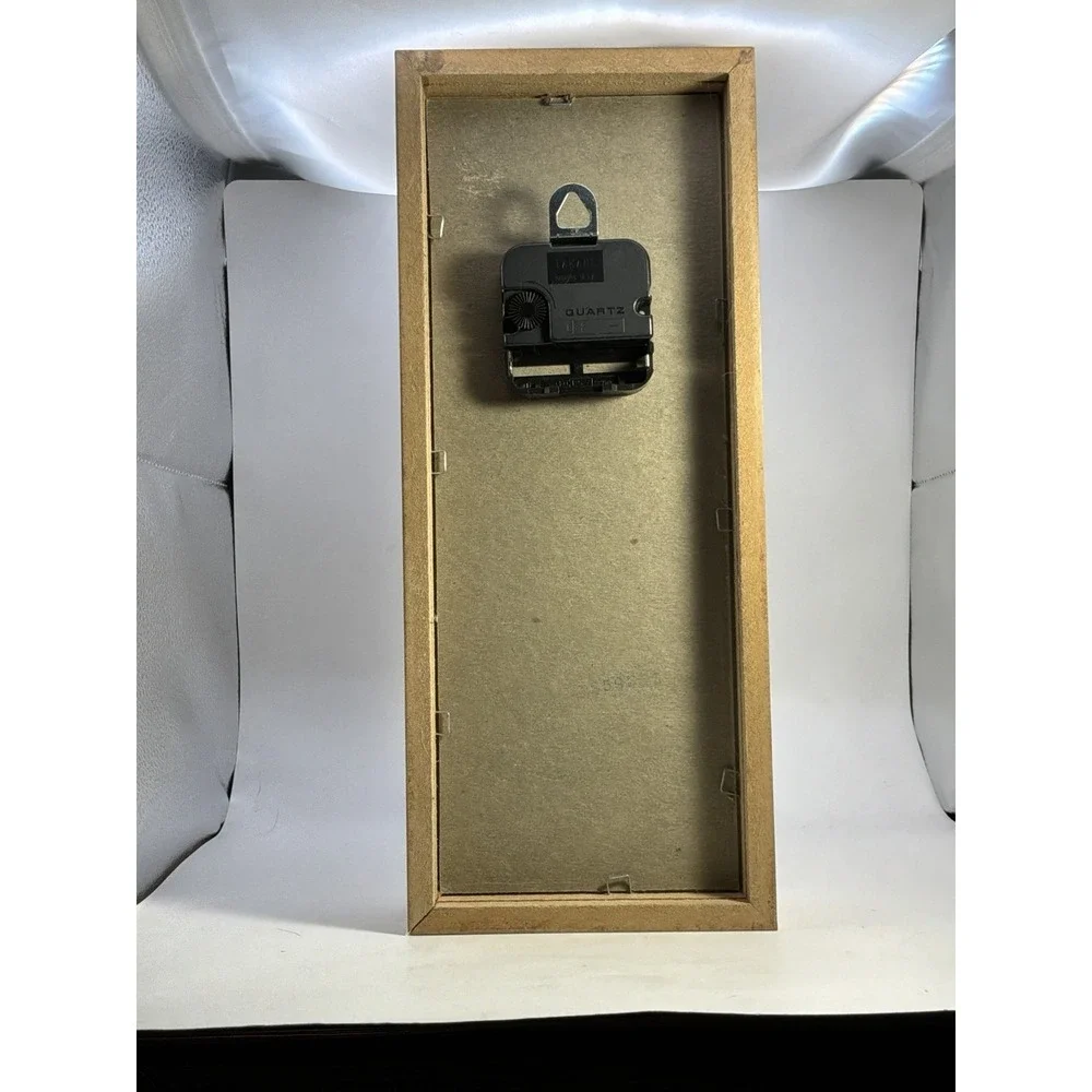 Vintage Elgin Quartz Shadowbox Tabletop Clock